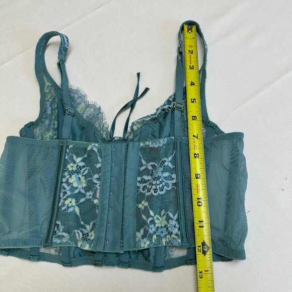Victoria's Secret Lace Sheer Mesh Corset Top Size XS Romantic Bustier Lingerie - Picture 5 of 6